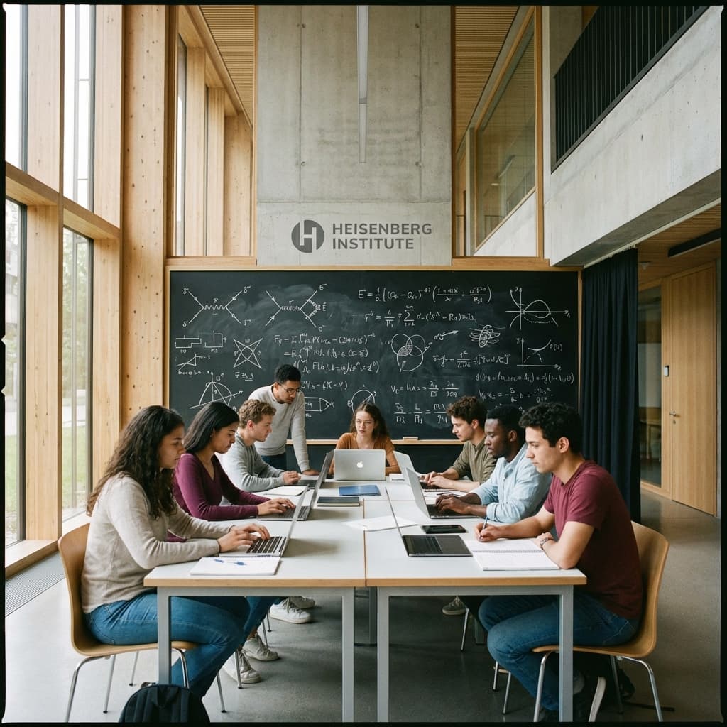 Students studying physics